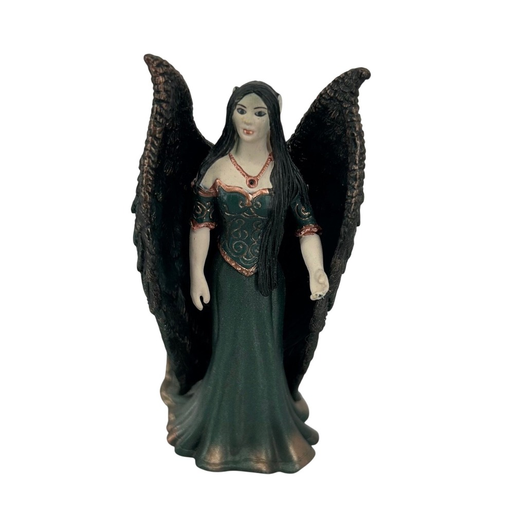 Schleich Bayala Ophira Shadow Elf Fairy Green Gown Black‎ Wings 70407 2006